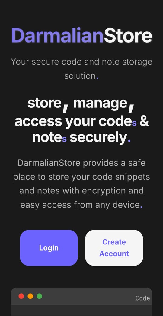 DarmalianStore Interface